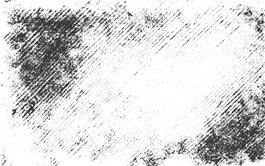 Abstract texture dirty and scratches frame. Dust particle and dust grain texture or dirt overlay use effect, Rustic grunge vector texture with grain and stains.