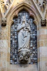 Detail of the Ethelbert Gate in Norwich, UK