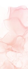 ウェディングやコスメ、ファッションなどの背景に使える　淡いピンク色のインクアート縦型背景