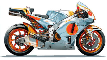 Futuristic Sport Motorcycles