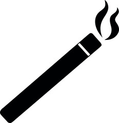 Cigarette silhouette icon vector illustration