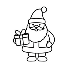 santa claus with gifts