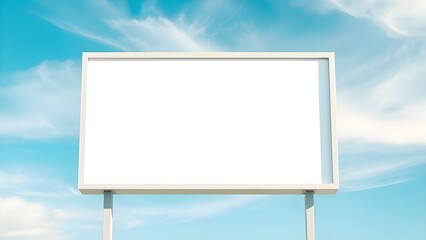 Fototapeta premium blank billboard on blue sky