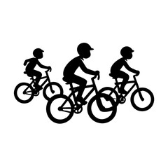 Obraz premium Kids Bicycle – Vector Stock Illustration of Child’s Bike with Training Wheels on White Background