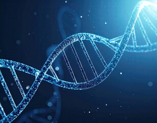DNA helix, scientific illustration