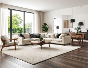 Fototapeta premium Modern living room interior (6)