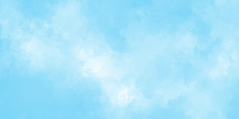 Obraz premium Abstract blue sky watercolor background. light blue background on blurred texture. watercolor stain with hand paint pattern on blue splash with canvas. beautiful blue sky with cloud.