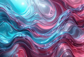 Patrón de vidrio ondulado con tonos aguamarina y carmesí, textura abstracta futurista, distorsión de la luz, refracción sutil en capas