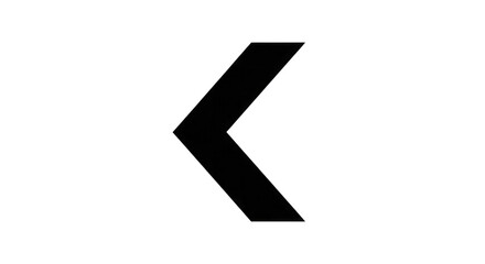 Chevron symbol isolated on a transparent background