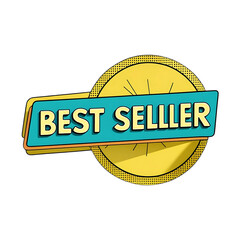 Top Seller & Best Seller Badge Collection, and Premium Styles Bestseller Award Labels & Ribbons – Gold, Black, and Colorful Vector Icons,Premium Quality Seller Badges – Round, generative ai