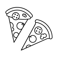 vector illustration of pizza