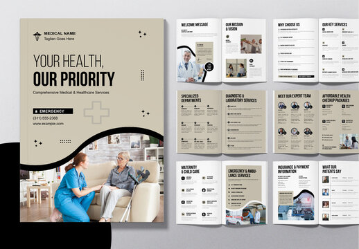 Medical Healthcare Brochure Layout
