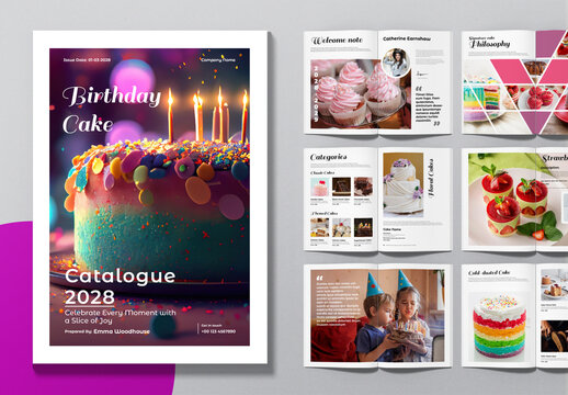 Modern Birthday Cake Collection Catalog