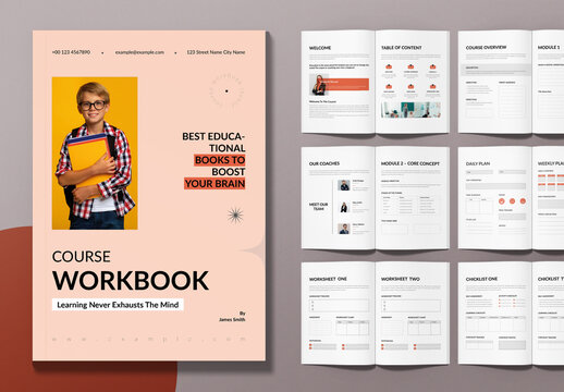 Printable Learning Course Workbook Layout