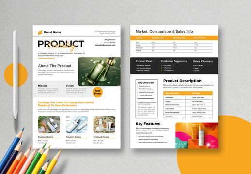 Modern And Corporate Product Catalog Flyer Template