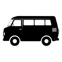 retro car isolated on white