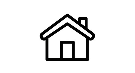 House outline isolated on a transparent background