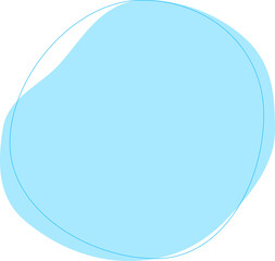 pastel blue minimal circle