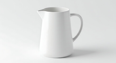 Milk jug on clean white background isolated for display