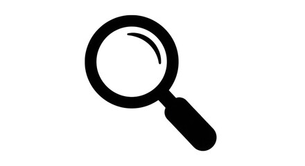 Magnifying Glass Icon isolated on a transparent background