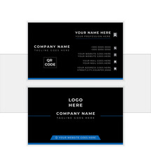Double-sided creative business card template. Clean and professional business card. luxury decoration art. stationary design. Vector illustration print template. editable vector.
               