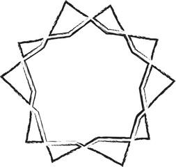 Star brush. Design decoration