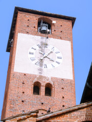 Medieval San Lorenzo church, cathedral of Mortara, Pavia, Italy