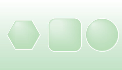 Minimal Geometric Shapes with Glossy Effect