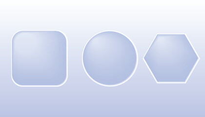 Minimal Geometric Shapes with Glossy Effect