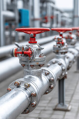 Gas pipeline system features modern pumps and sensors for efficient operation