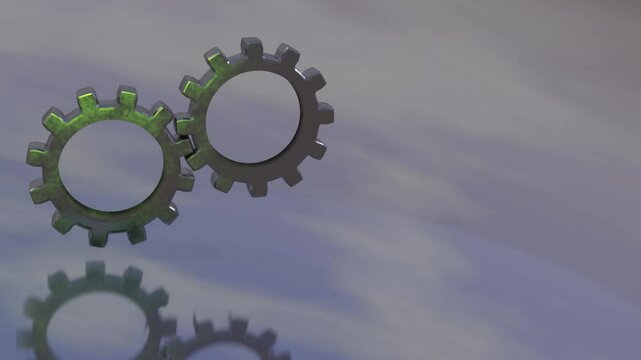 Cabecera fondo de proyectos ruedas dentadas sincronizadas