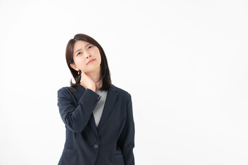 女性　ストレートネック