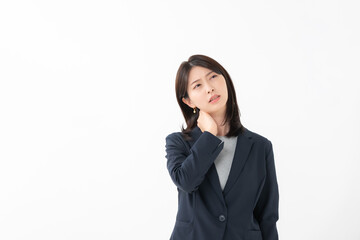 女性　ストレートネック