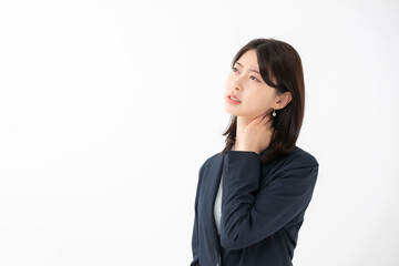 女性　ストレートネック