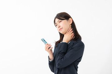 女性　スマートフォン　スマホ