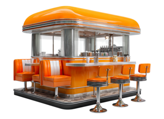 Retro Orange Diner