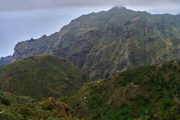 Rugged cliffs in Anaga mountains