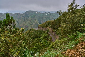 Landscape of Anaga with Roque de Taborno