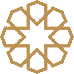 Mandala element decoration in Arabic style