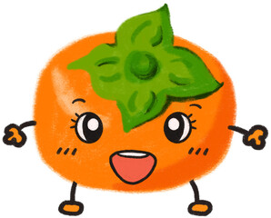 funny cartoon Persimmon