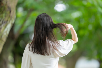 女性　ヘアケア