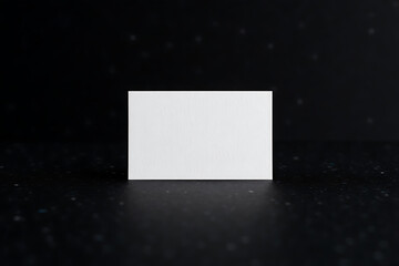 Minimalist Business Card Mockup Blank White Card Corporate Branding Design