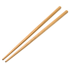 Simple Elegance A Pair of Light Wood Chopsticks isolated on transparent baackground