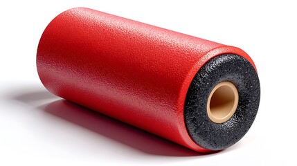 Red Foam Roller for Exercise and Physical Therapy Use at Home