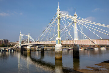 Albert Bridge in London, UK