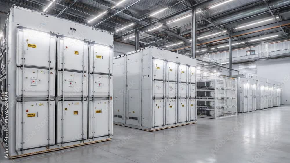 Poster Data Center: Rows of server racks and computing hardware illuminate the digital age, inside a modern data center environment.