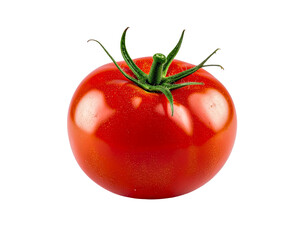 Fresh red tomato vegetable food healthy eating organic garden produce on transparent background
