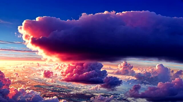 Epic Cloudscape Time-Lapse: Dramatic Sky Transformation from Golden Sunrise to Twilight Majesty