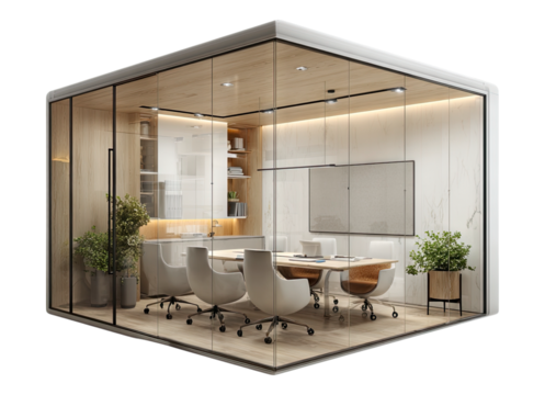 Workspace Showcases meeting room - Powered by Adobe