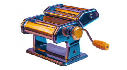 Metallic pasta maker, vibrant colors